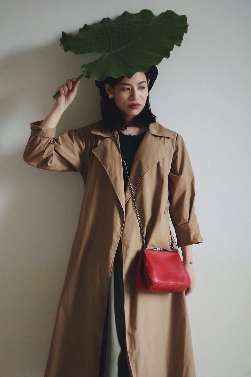 口金包 | Peace of mind shipping SOP - Messenger Bags & Sling Bags - Genuine Leather Red