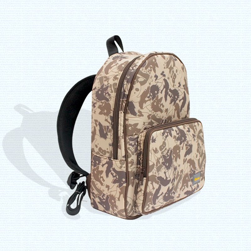 Air backpack for kids - water repellence / color coffee (three pigs) - Backpacks - Waterproof Material Brown