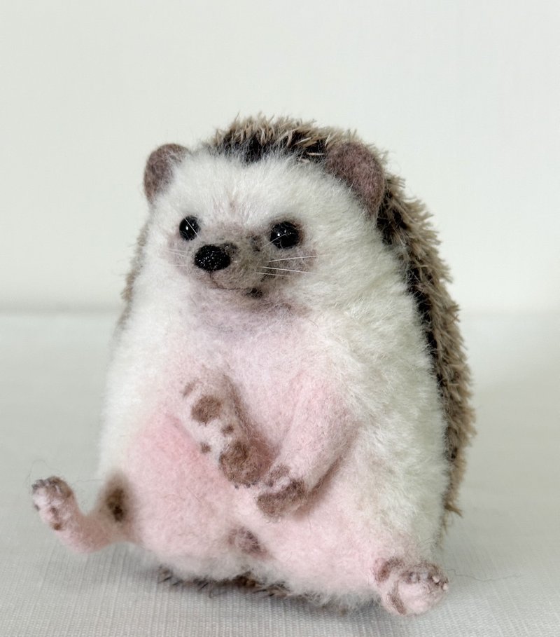 [Customizable] Wool felt realistic pet hedgehog ornament doll - ตุ๊กตา - ขนแกะ หลากหลายสี