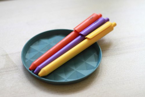 CREX 快樂是 PREMEC 瑞士膠墨筆 黃紫橘 三色組合