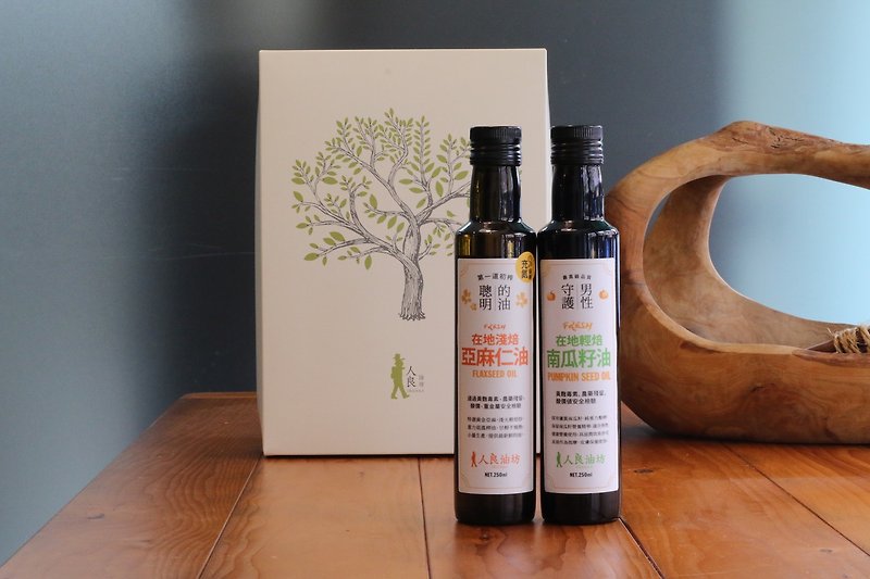 Mother's Day Gift Box-Refreshing and Thick Group [Pumpkin Seed Oil + Linseed Oil] - Other - Fresh Ingredients 