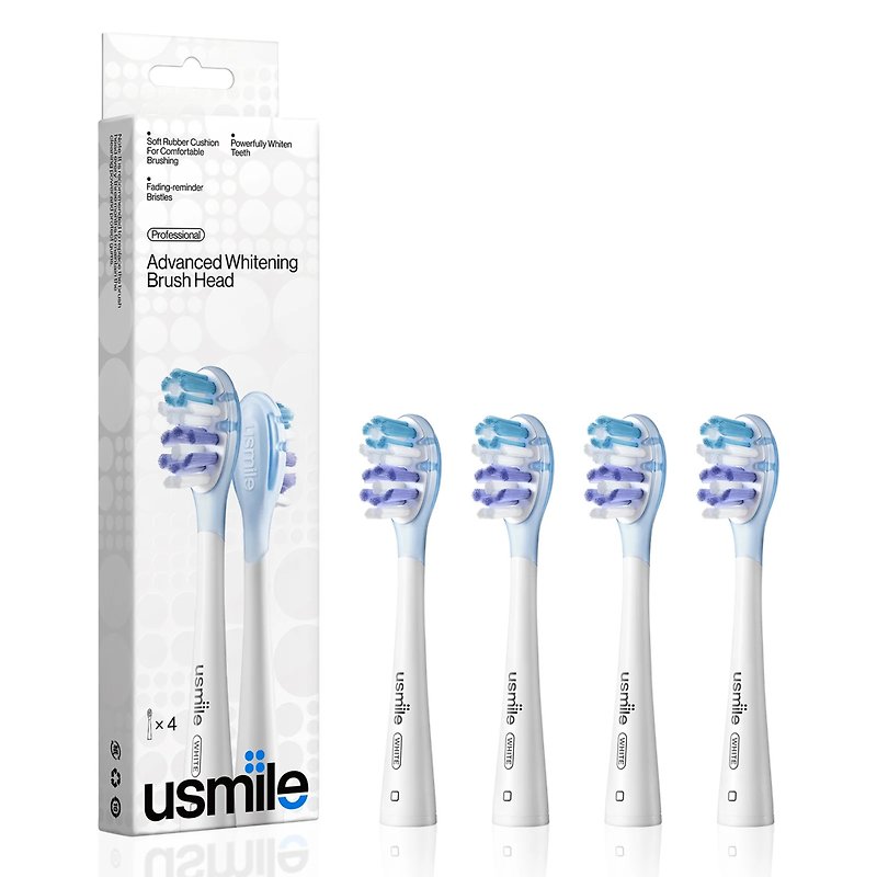 usmile 緩震亮白刷頭 (4支裝) - 牙刷/口腔清潔 - 其他材質 
