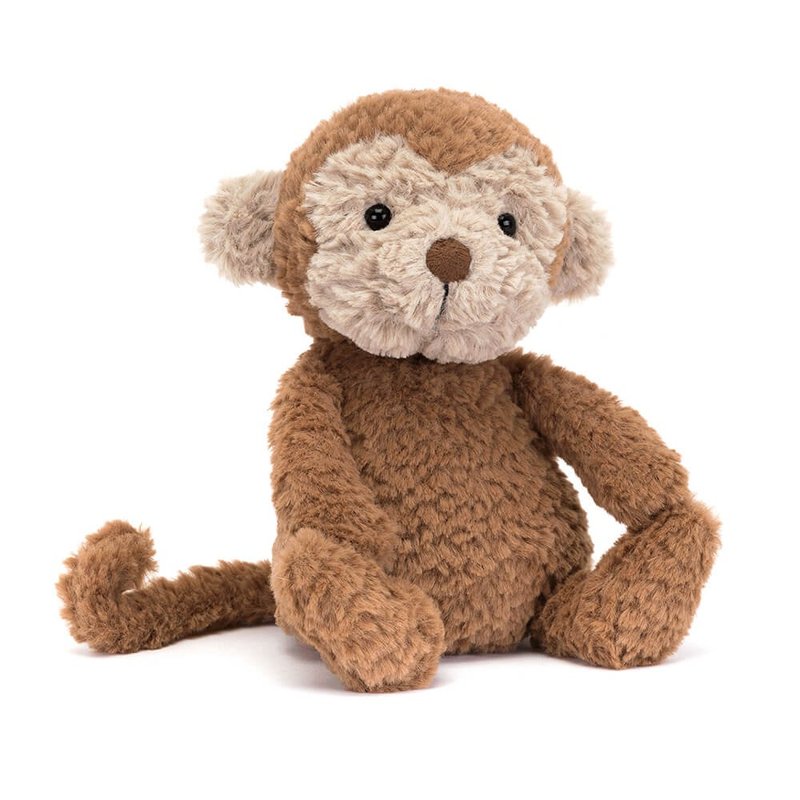 Tumbletuft Monkey 捲捲毛 猴子 - 玩偶/公仔 - 聚酯纖維 咖啡色