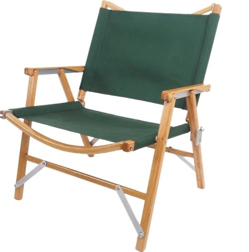 GANN Kermit Wide Chair 白橡木克米特椅寬版(森林綠) 戶外露營 折疊椅