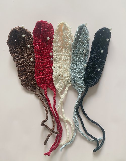 你是你手作日常 yourknitters 禮本珍珠髮帶