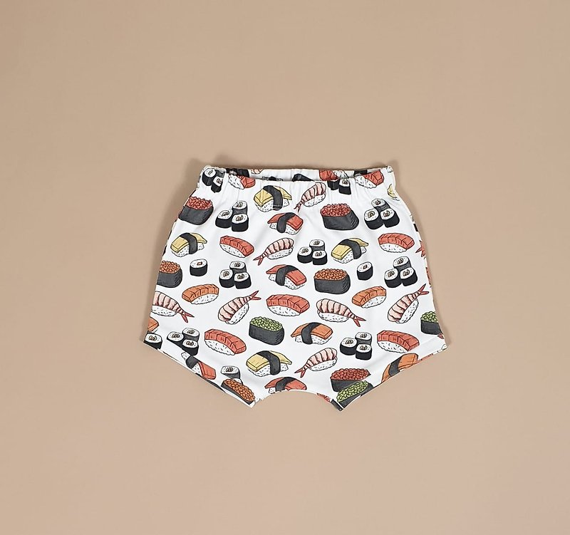 Sushi baby shorts, baby boy shorts, baby girl shorts, kids shorts, baby clothes - Pants - Cotton & Hemp Multicolor