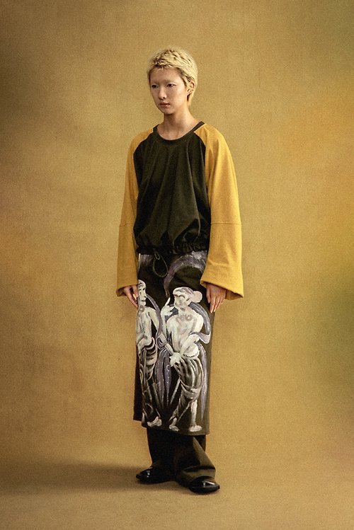 CONP: Citizen of No Place Hand Painted Divided Skirt 飛天壁畫 手繪褲裙 無性別穿搭