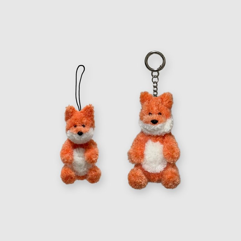 Fox keyring - 鑰匙圈/鑰匙包 - 壓克力 橘色