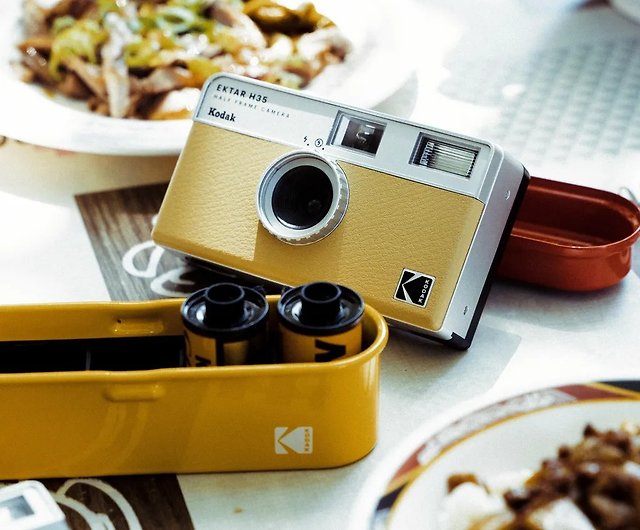 Kodak コダック】レトロフィルムカメラ Kodak Ektar H35 サンドカラー ...