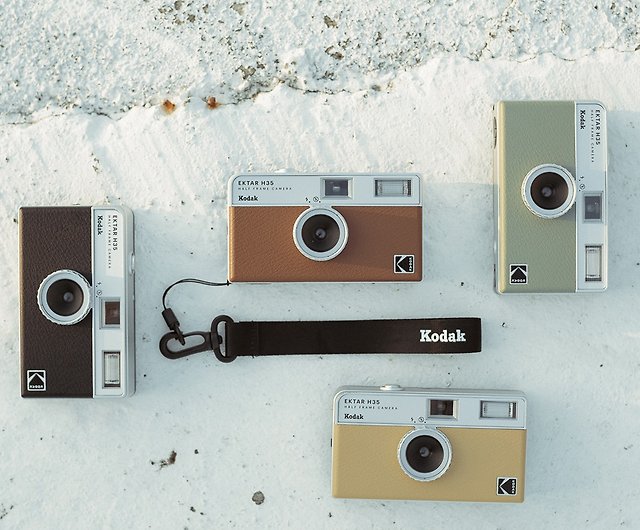 Kodak コダック】レトロフィルムカメラ Kodak Ektar H35 サンドカラー ...