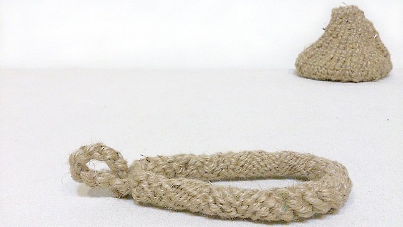 Exclusive orders - hand-woven Linen rope handles / ring - Items for Display - Cotton & Hemp 