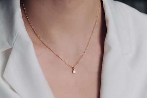 Olivia Yao Jewellery 14K 金鋯鑽短鍊/鎖骨鍊/項鍊