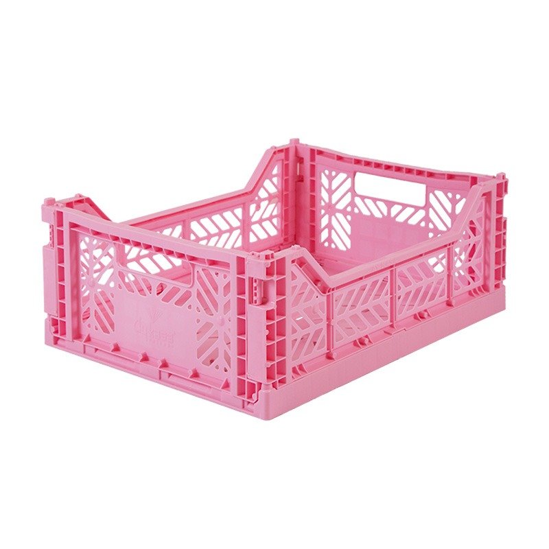 Turkey Aykasa Folding Storage Basket (M)-Barbie Powder - กล่องเก็บของ - พลาสติก 