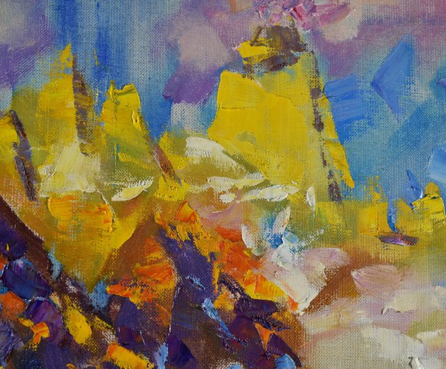 アメリカの装飾的な絵画防水 人物油絵 油絵 絵画 【紅葉川渓谷】 | HIROSHI1990