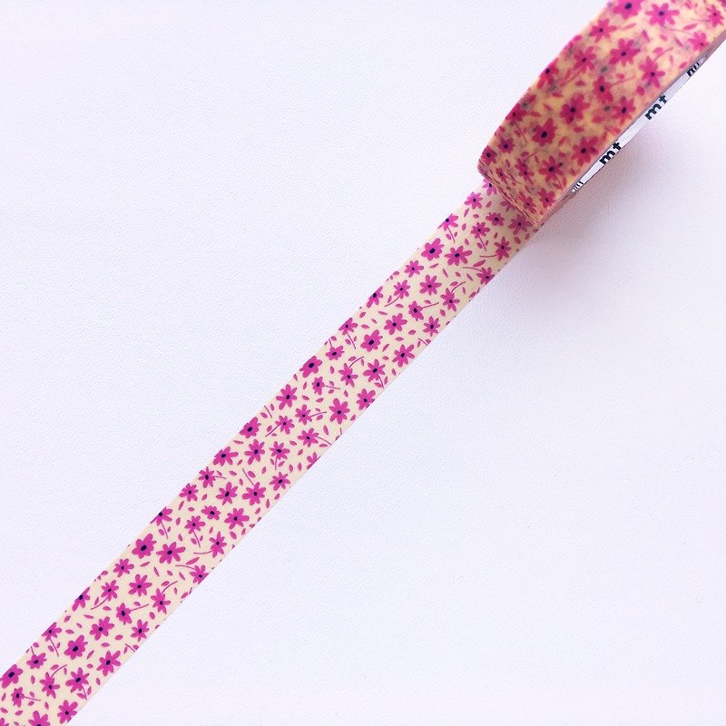 Mt and paper tape Ex [Pink flower (MTEX1P118)] 2016AW - Washi Tape - Paper Pink