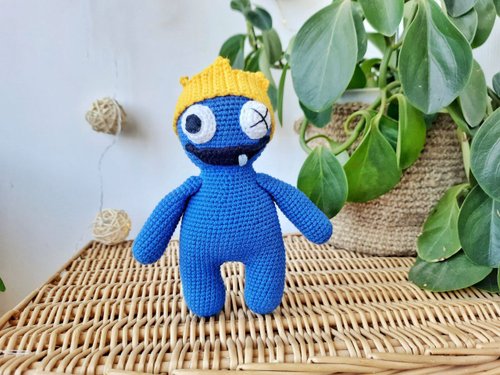 Rizhik toys Rainbow friend toys gift. Stuffed doll for kids. Blue rainbow friends Roblox