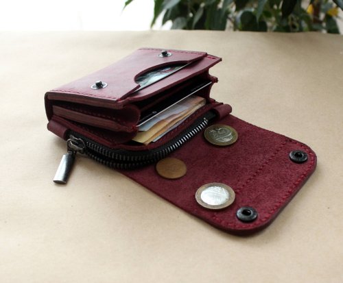 Leather Cash Envelope Wallet, Long Wallet, Petite Leather Clutch - Shop  Anger Refuge Wallets - Pinkoi