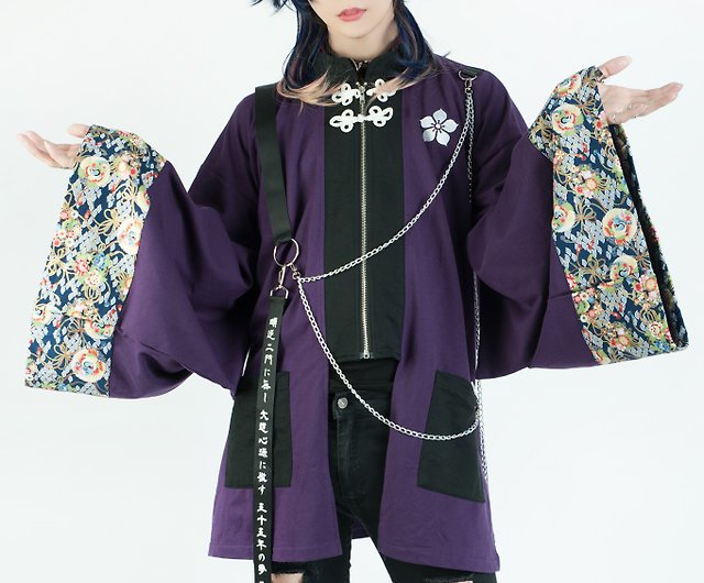 Japan Anime cosplay Harajuku Akechi Mitsuhide Layered look haori 