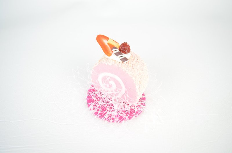 Headpiece Hair Clip Birthday Hat Cake Sprinkles Strawberry or Vanilla Kawaii - Hair Accessories - Other Materials Pink