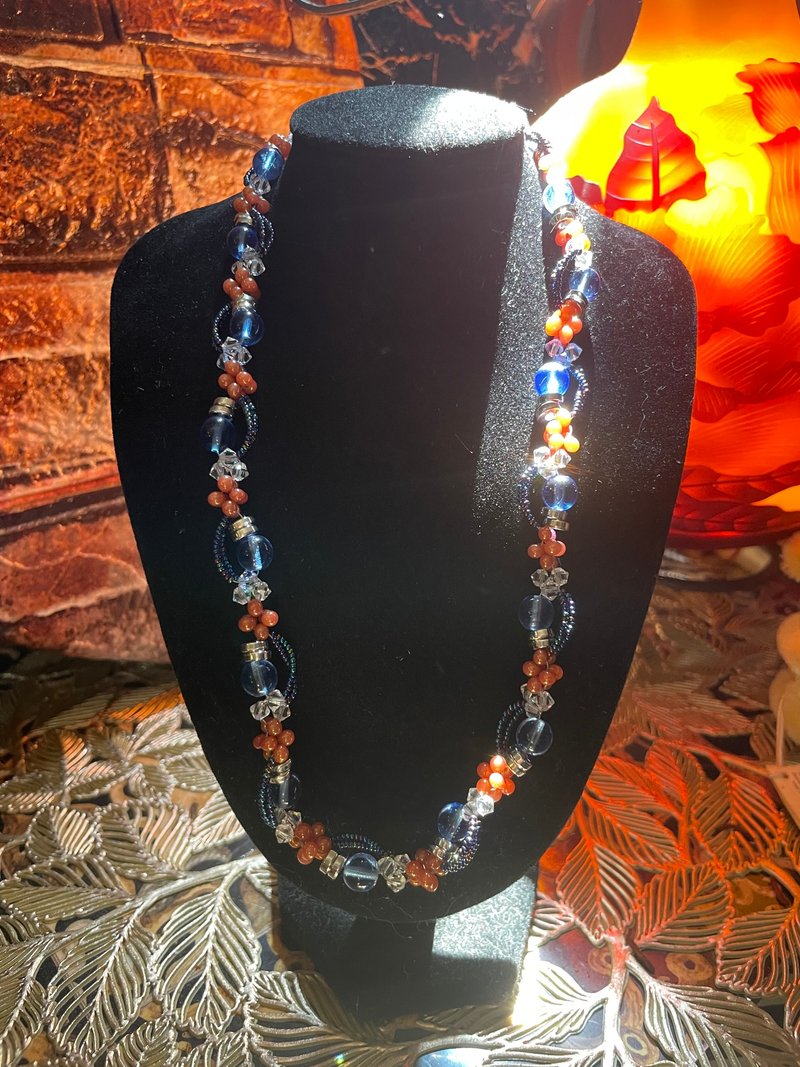 Handmade necklace with Swarovski Venetian Contellier - Necklaces - Glass Multicolor