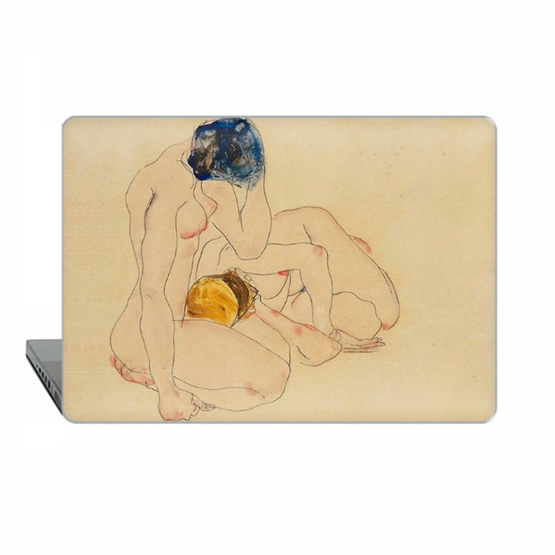 Macbook case MacBook Air MacBook Pro M art Schiele Two Friends nude 1816 - เคสแท็บเล็ต - พลาสติก 