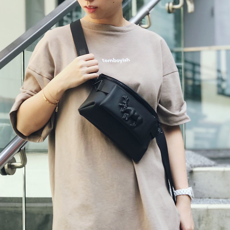 VF Waist Bag Cross Backpack - Messenger Bags & Sling Bags - Plastic Black