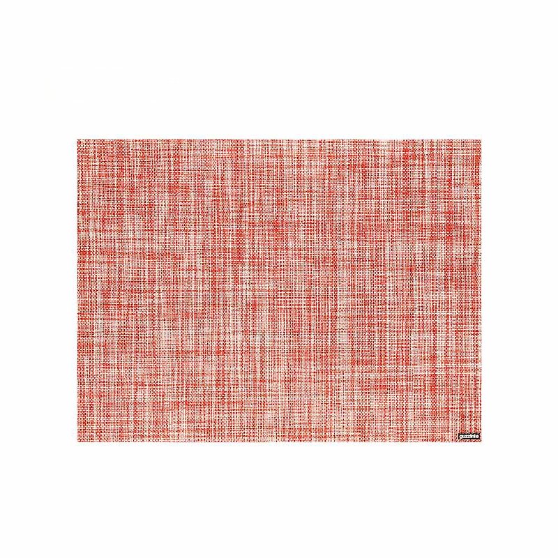 編織餐墊-48×35CM-紅 - 餐桌布/餐墊 - 塑膠 紅色