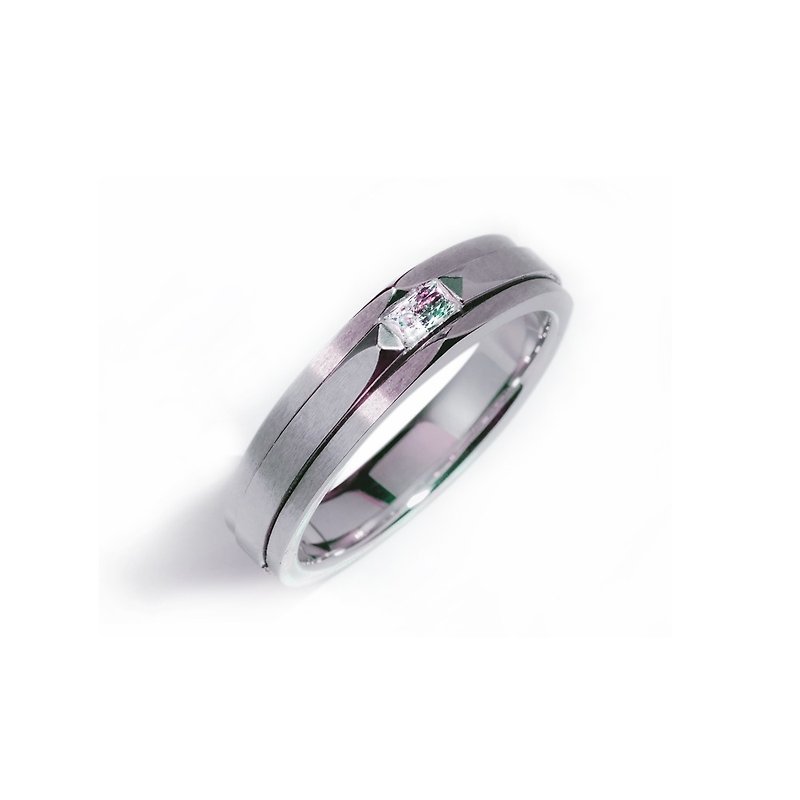 K gold ring BAGUETTE ring diamond ring - General Rings - Precious Metals Multicolor