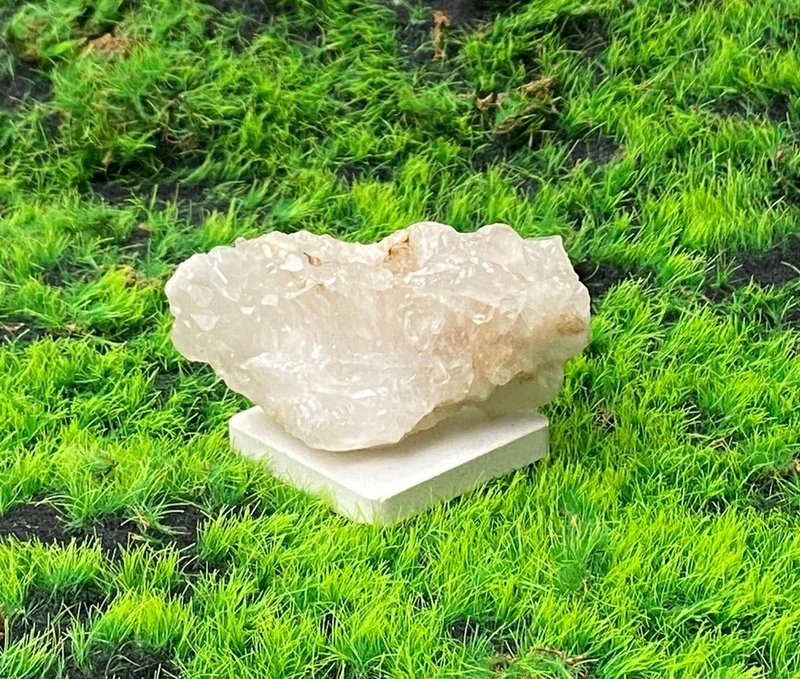 天然原礦幾何白水晶能量簇 消磁淨化 療癒 開運 淨化 快速 - 擺飾/家飾品 - 水晶 白色