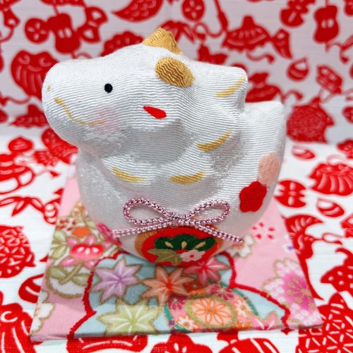 荷風日立商行 【絕版品出清】京都手作擺飾-龍年-松竹梅辰(R18)