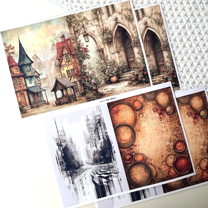 Z628 - a variety of background - 貼紙 - 紙 