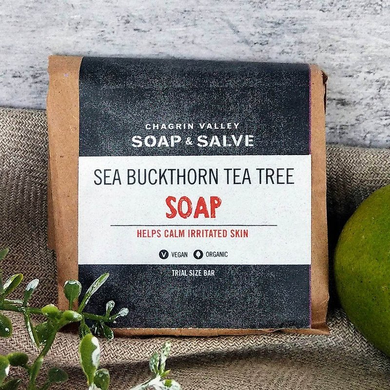 Soap - SEA BUCKTHORN & TEA TREE 5.8OZ - Soap - Fresh Ingredients 