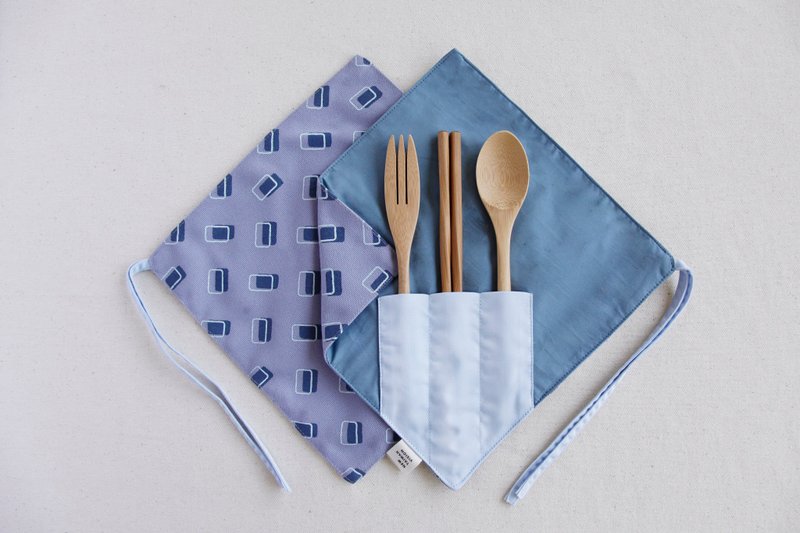 【One Corner Chopsticks Set】- Ice Crystal Purple - Cutlery & Flatware - Cotton & Hemp Purple