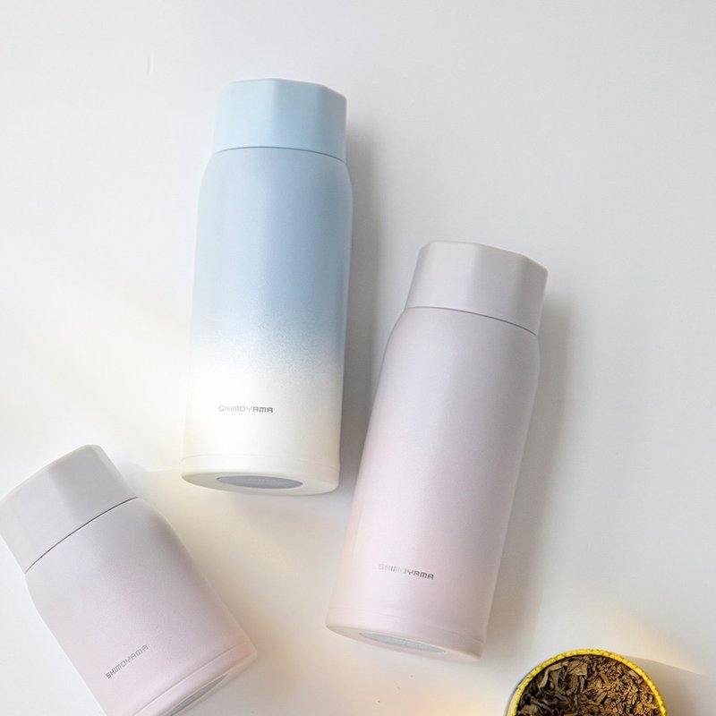 Shimoyama Japan Gradient Lightweight Ceramic Thermos - 350ml - Multiple Colors Available - Vacuum Flasks - Stainless Steel Blue