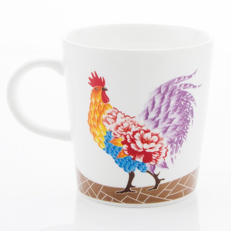 Year of Rooster Mug-A5 - Mugs - Porcelain Multicolor