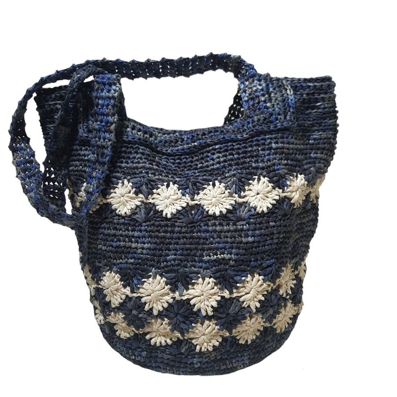 Deep sea blue tote bag - Messenger Bags & Sling Bags - Paper Multicolor