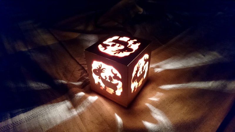 聖誕麋鹿 // 小夜燈 // 安心出貨SOP - 燈具/燈飾 - 木頭 多色