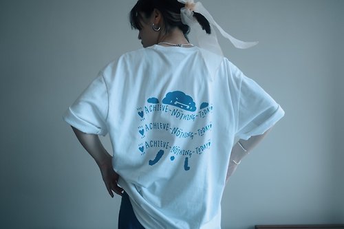 ilovemyselfself Lazy Guide / Achieve Nothing Today 白 Tee