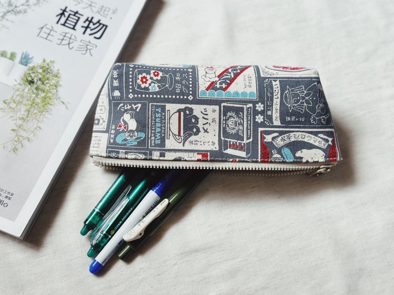 筆袋 立體筆袋 收納袋  日式風 - 鉛筆盒/筆袋 - 棉．麻 