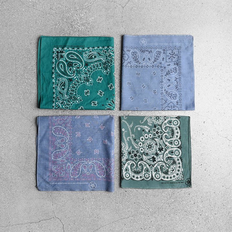 Vintage Bandana 美式方巾 / Vintage 台北古著店 - 手帕 - 棉．麻 多色