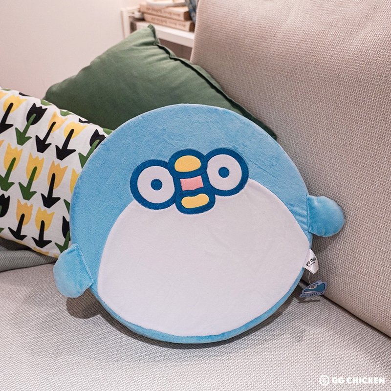 PP mini little penguin-plush cushion (big face model) - หมอน - ไฟเบอร์อื่นๆ 