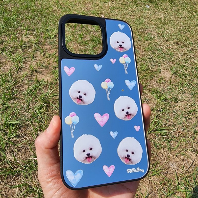 客製化寵物似顏繪Party Animal鏡面手機殼 (MagSafe) iPhone手機 - 手機殼/手機套 - 壓克力 