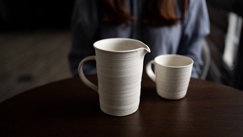 日本の陶芸家上田浩二手作りシェアカップ - コーヒードリッパー - 陶器 