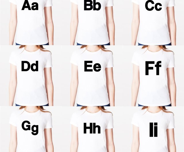 Ss Tt Uu Vv Ww Xx Yy Zz Short Sleeve T Shirt White English Letter Design Text Shop Hipster Women S T Shirts Pinkoi