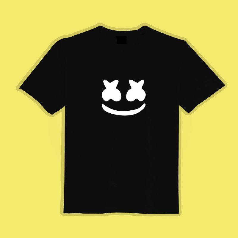MARSHMELLO 棉花糖 電音 衣服 T恤 黑T 棉T 童裝 短袖 吸濕排汗 - 男 T 恤 - 棉．麻 多色