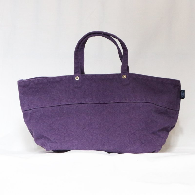 NEW Marche Bag [2024 Fall/Winter Limited Edition Color: Pansy] (VC-34) - กระเป๋าถือ - ผ้าฝ้าย/ผ้าลินิน สีม่วง