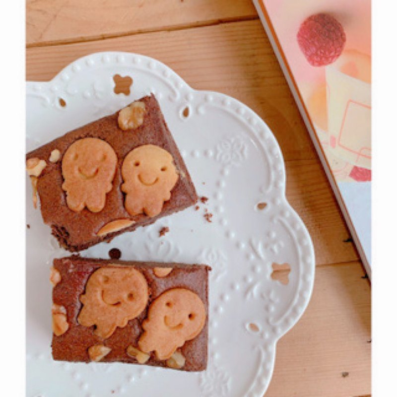 Cookie Brownie Cake/Handmade Dessert Ingredients Pack - Cuisine - Other Materials White