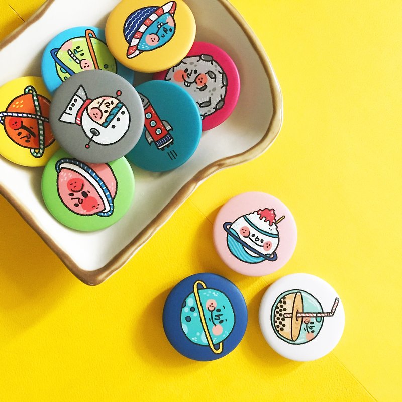 Planets / badge - Badges & Pins - Plastic Multicolor