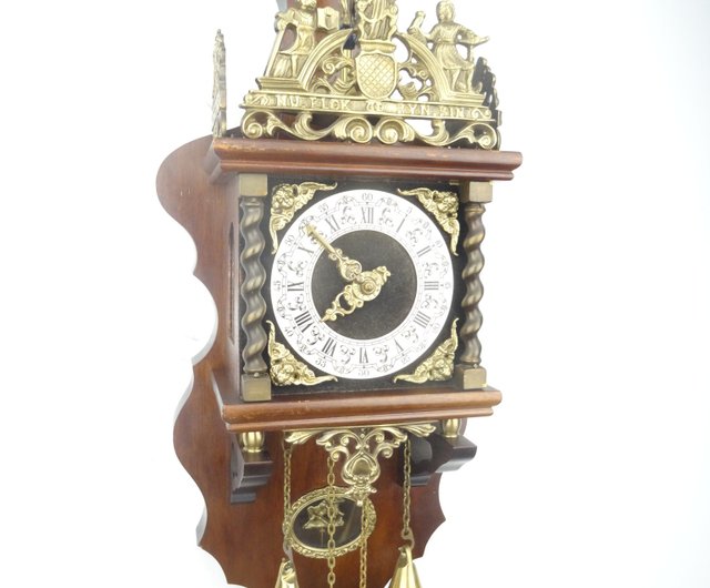 Zaanse オランダ製壁掛け時計 ヴィンテージ アンティーク 8 日間