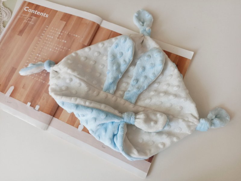 [Shipping within 5 days] Rabbit Rabbit Ears Soothing Cloth Soothing Doll Soothing Doll Monthly Gift - ผ้ากันเปื้อน - ผ้าฝ้าย/ผ้าลินิน หลากหลายสี